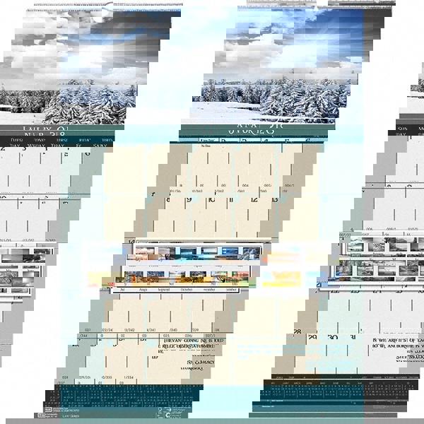 CALENDAR,MNTHLY WALL,LNDS